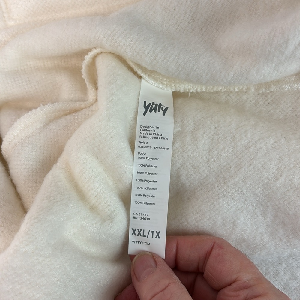 Fabletics Yitty Teddy Shacket sz 1X oversized - Picture 12 of 17